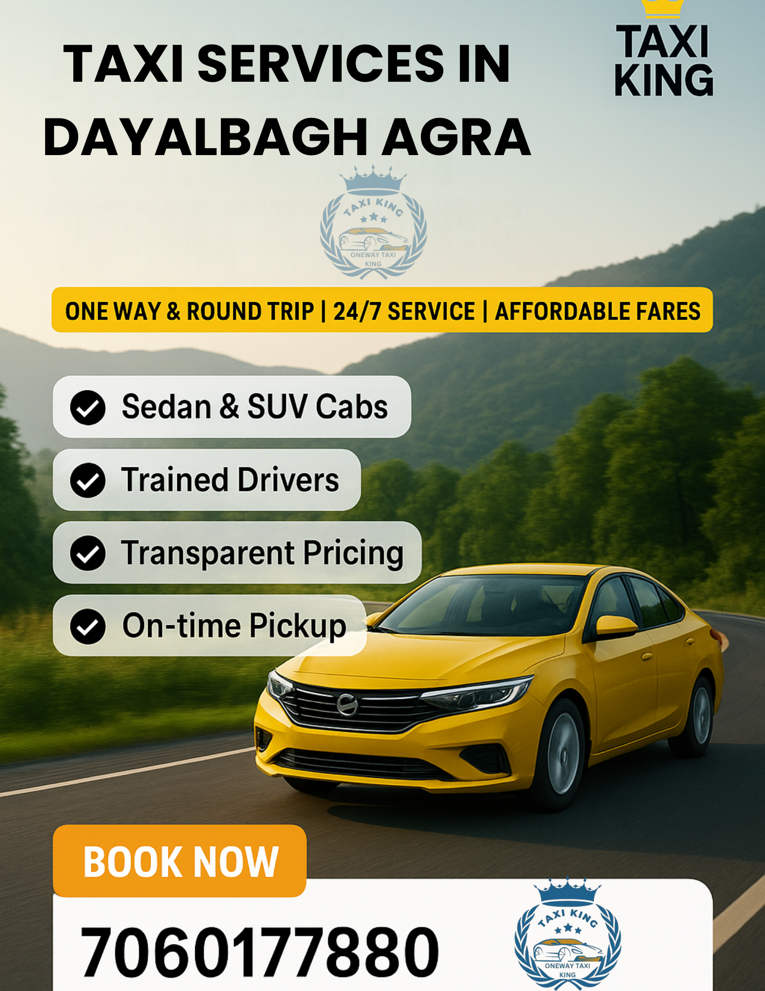 TAXI SERVICES IN DAYALBAGH AGRA