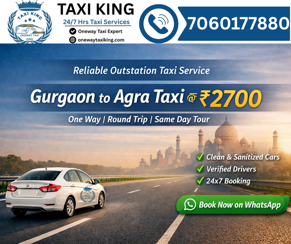 Gurgaon to Agra Taxi